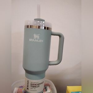 New Stanley Mint Green Insulated Travel Mug with Handle